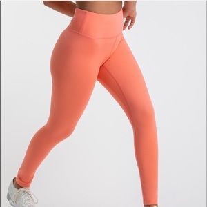 Gymshark peach coral dreamy leggings size M